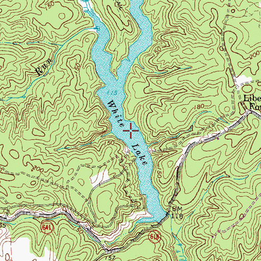 Topographic Map of White Lake, VA