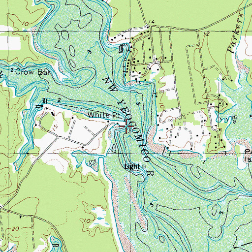 Topographic Map of White Point, VA
