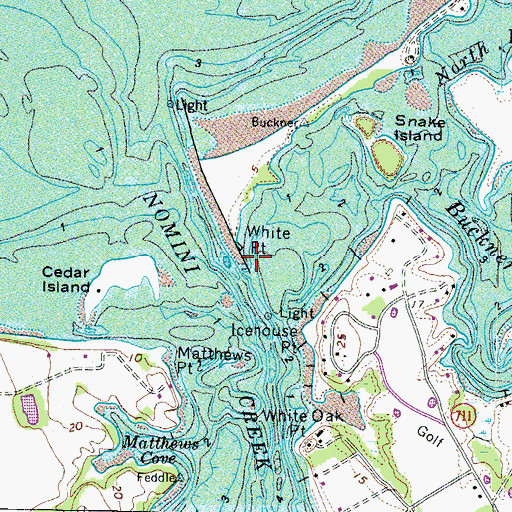 Topographic Map of White Point, VA