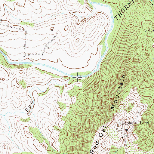 Topographic Map of White Walnut Run, VA