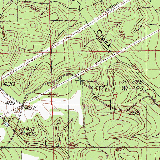 Topographic Map of Walker School (historical), AL