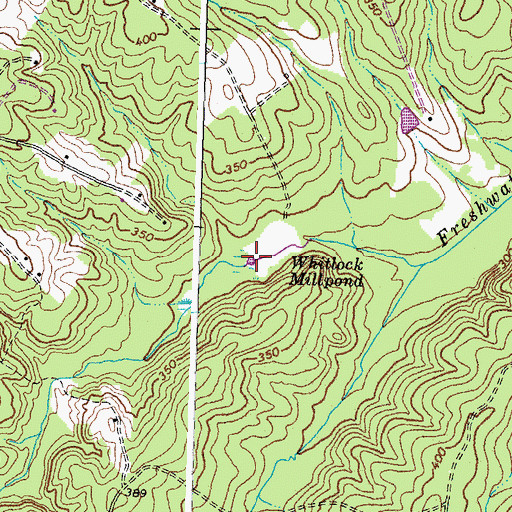 Topographic Map of Whitlock Millpond, VA