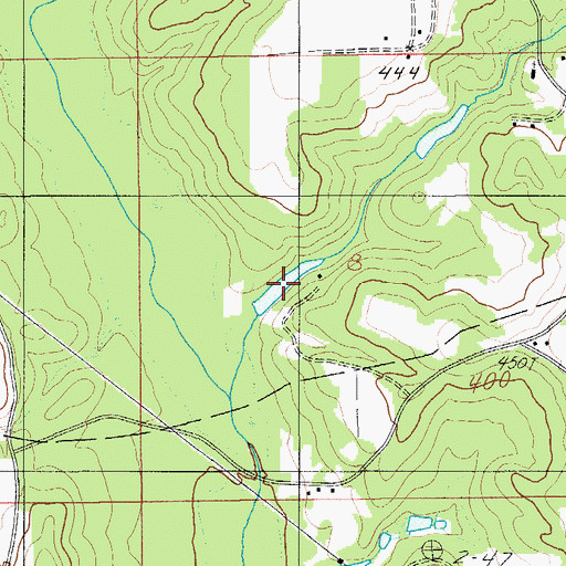 Topographic Map of Whirleys Pond, AL
