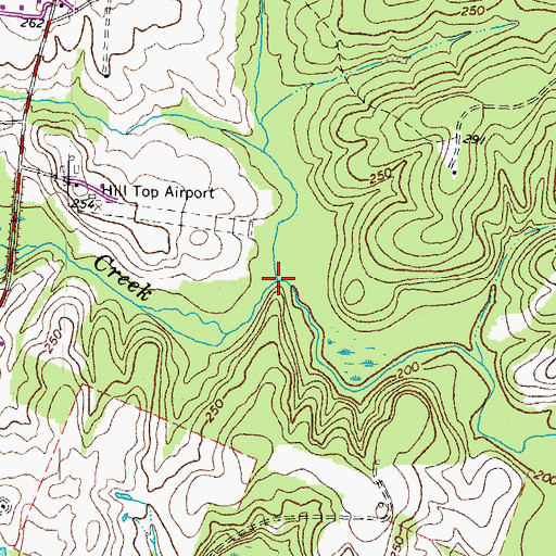 Topographic Map of Wildcat Branch, VA