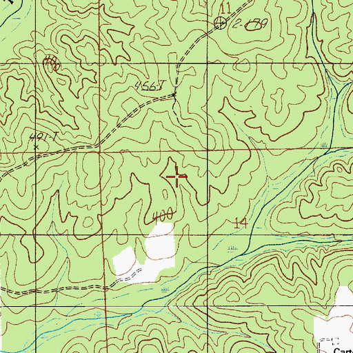 Topographic Map of White Water Lake, AL
