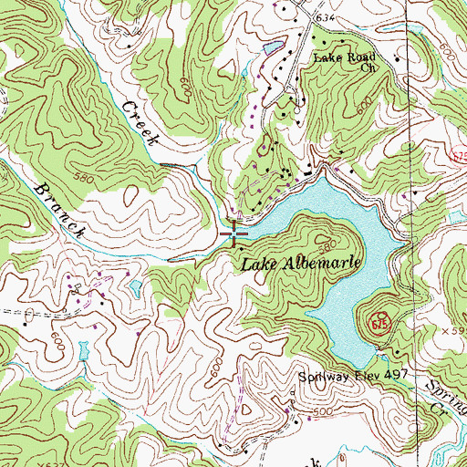 Topographic Map of Will Woods Branch, VA