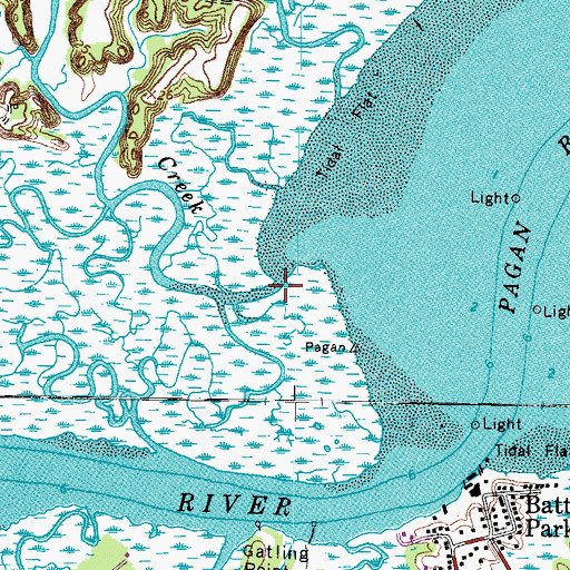 Topographic Map of Beatty Creek, VA