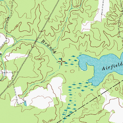 Topographic Map of Willis Branch, VA
