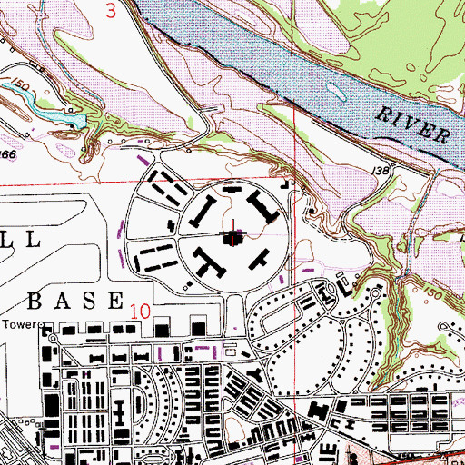 Topographic Map of Air University, AL
