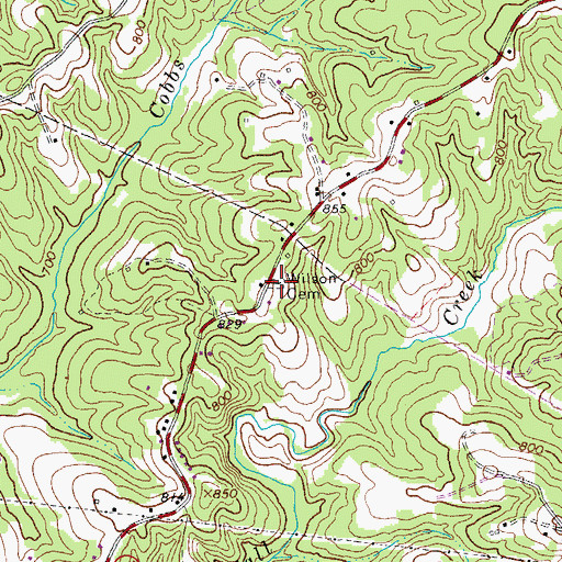 Topographic Map of Wilson Cemetery, VA