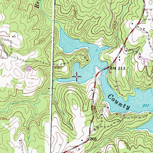 Topographic Map of Wilson Creek, VA