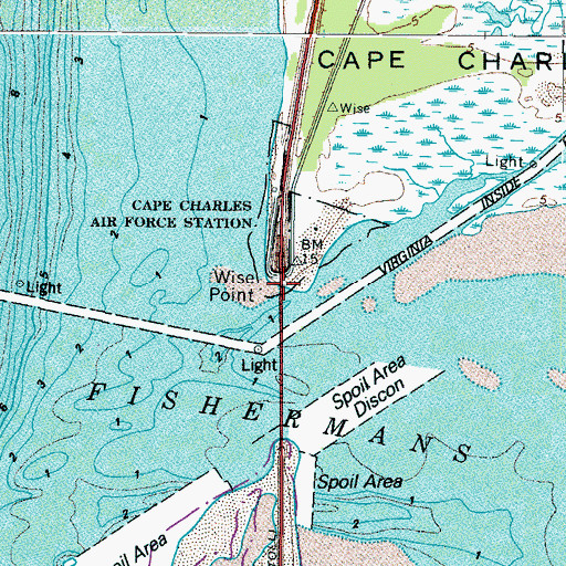 Topographic Map of Wise Point, VA