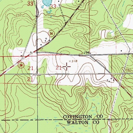 Topographic Map of Argus Post Office (historical), AL