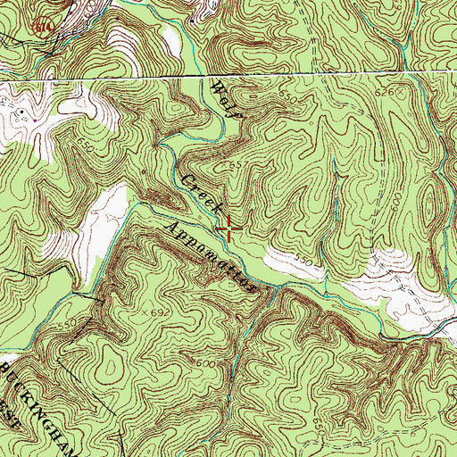 Topographic Map of Wolf Creek, VA