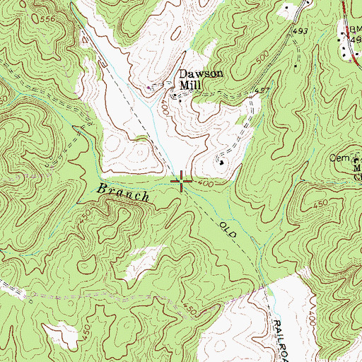 Topographic Map of Wolftrap Branch, VA
