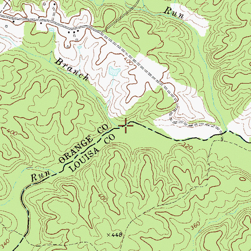 Topographic Map of Wolftrap Branch, VA
