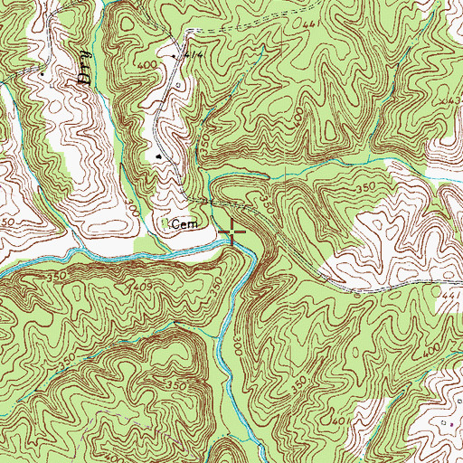 Topographic Map of Woodson Creek, VA
