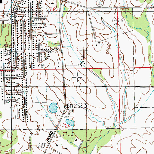 Topographic Map of Bell Station, AL