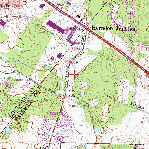 Topographic Map of Muddy Branch, VA