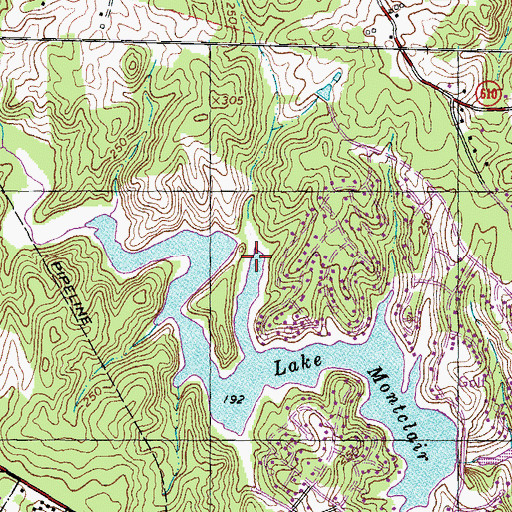 Topographic Map of Hunter Run, VA
