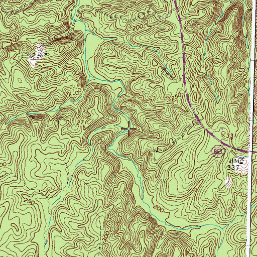 Topographic Map of Turkey Branch, VA