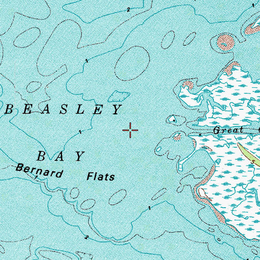 Topographic Map of Bernard Flats, VA