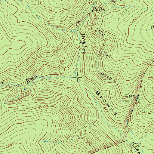 Topographic Map of Jones Run, VA