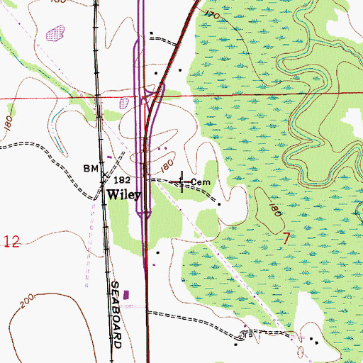 Topographic Map of Big Roxanna Church, AL