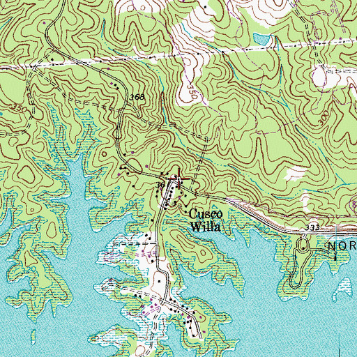 Topographic Map of Cusco Willa, VA