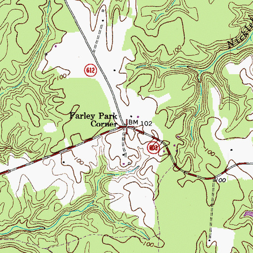 Topographic Map of Farley Park Corner, VA