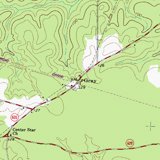 Topographic Map of Gray, VA