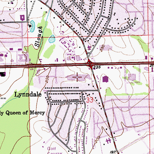 Topographic Map of Capital Plaza Shopping Center, AL