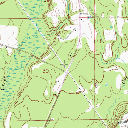 Topographic Map of Center Point, AL
