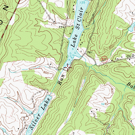 Topographic Map of Parish Run, VA