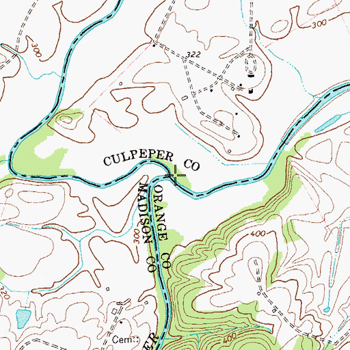 Topographic Map of Robinson River, VA