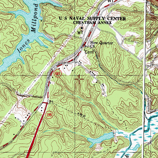 Topographic Map of Springfield, VA