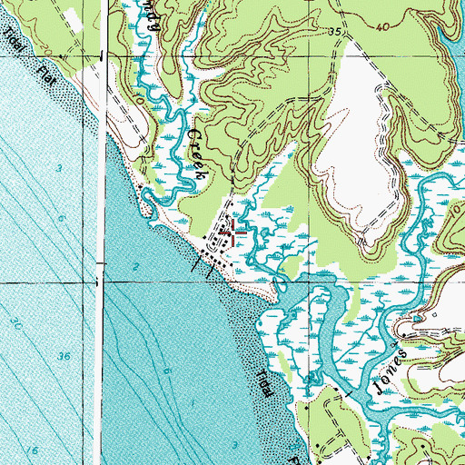 Topographic Map of Concord, VA