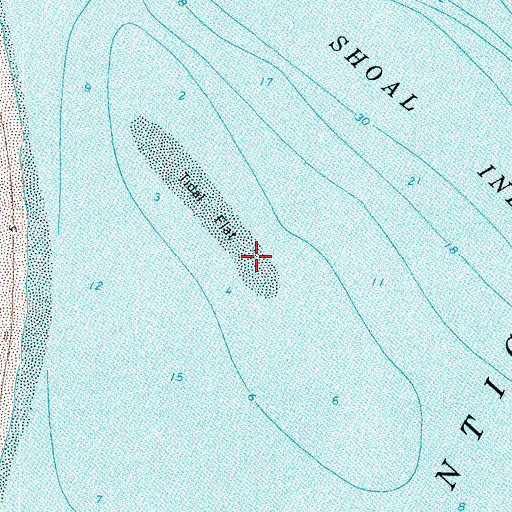 Topographic Map of South Channel, VA