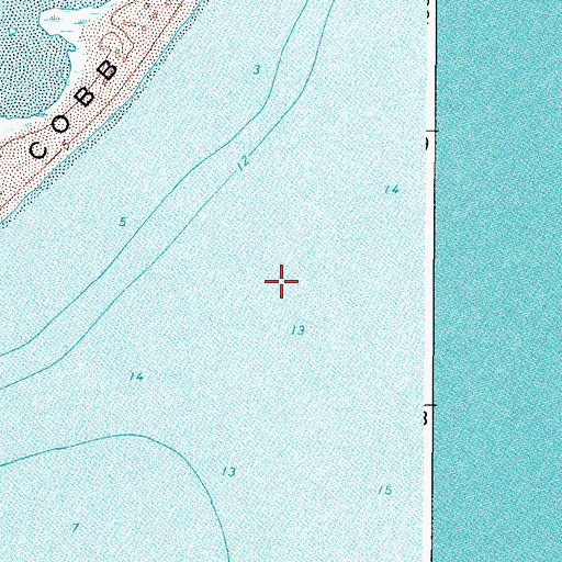 Topographic Map of Northeast Channel, VA