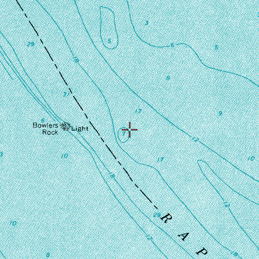Topographic Map of Bowlers Rock, VA