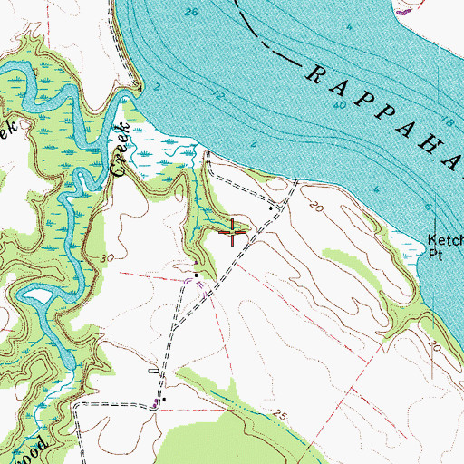 Topographic Map of Mount Pleasant, VA