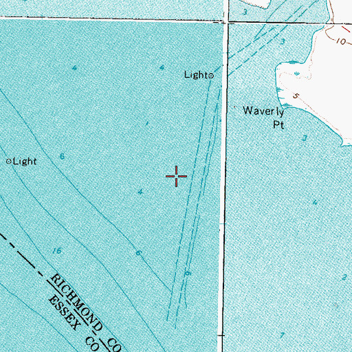 Topographic Map of Mouth Bar, VA