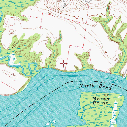 Topographic Map of Old Woodlawn, VA