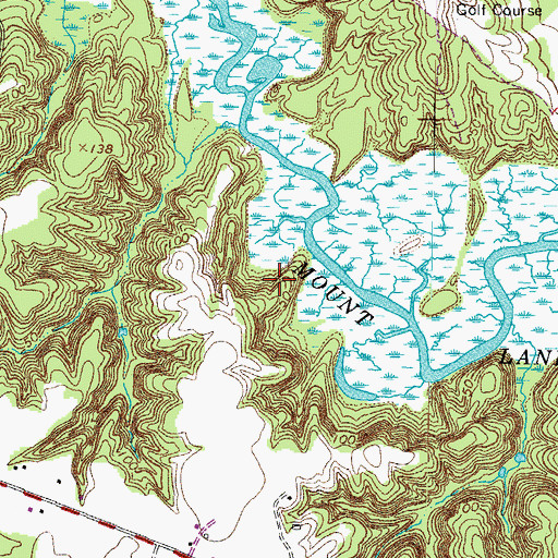 Topographic Map of Gram Landing, VA