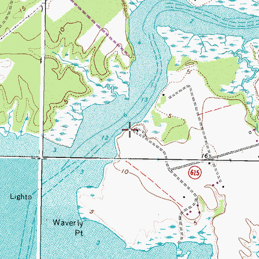 Topographic Map of Deep Landing, VA