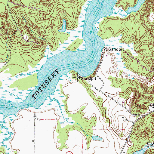 Topographic Map of Cedar Point Landing, VA
