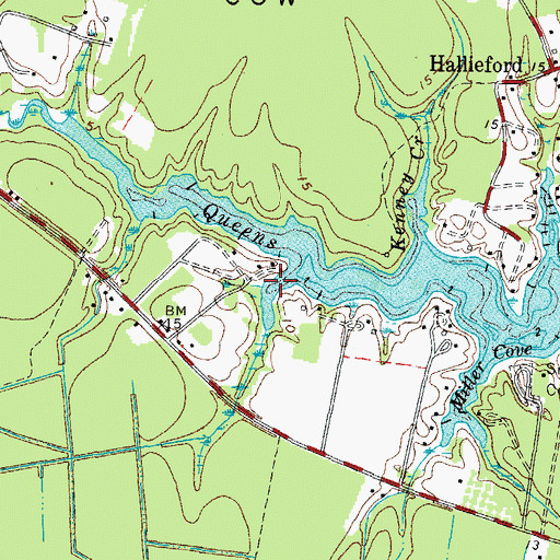Topographic Map of Postle Cove, VA