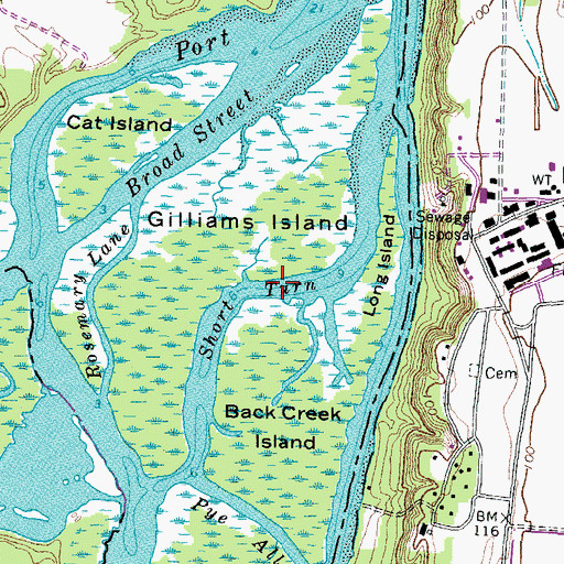 Topographic Map of Short Turn, VA