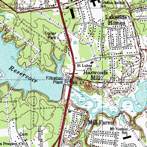 Topographic Map of Poor Farm, VA