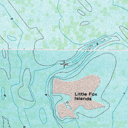 Topographic Map of Great Thorofare, VA